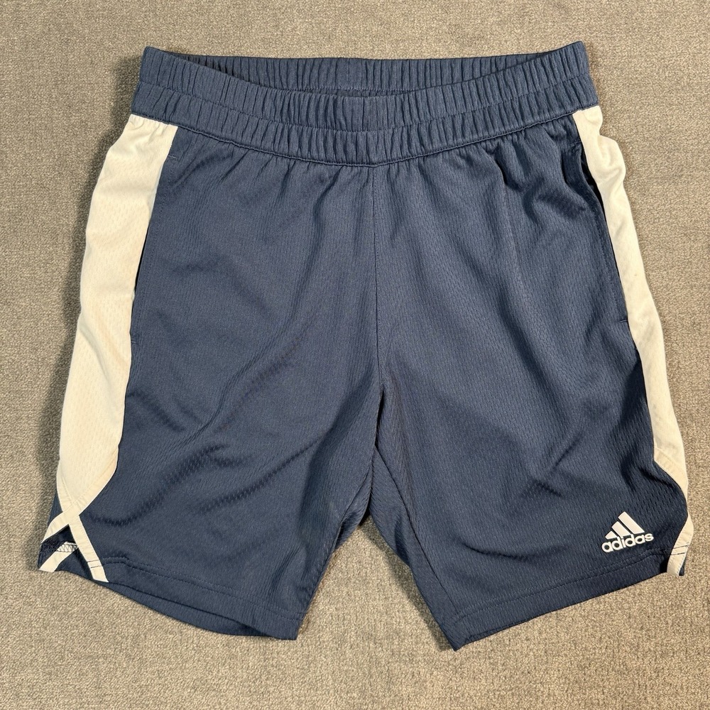 Adidas Golf Shorts Kid's Size Medium Stretch Waist Blue Lightweight Athletic